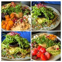 Avocado on toast and Vegan Buddha Bowl at Force Cafe & Terrace in Ambleside