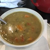 Soup was a vegetable coconut curry. Was excellent. at Prairie Ink Restaurant in Saskatoon