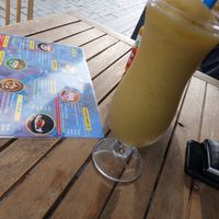 Lulo smoothie. Smoothies are based on water not milk at Taste of Home in Nijmegen