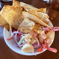 ceviche de corazón de palma!  at El Plaza Vieques in Vieques