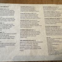 All day brunch menu   at Lay Low Cafe in Kingston
