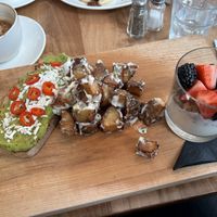 Brekkie Board made Vegan  at Lay Low Cafe in Kingston