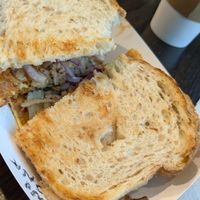 Vegan Bad Ass breakfast sandwich at Munch  in Tigard