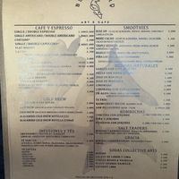 Menu 2/5  at Blackbird Art & Cafe in Santa Ana