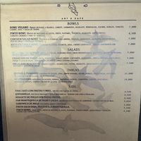 Menu 3/5  at Blackbird Art & Cafe in Santa Ana