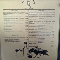 Menu 5/5  at Blackbird Art & Cafe in Santa Ana