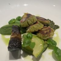 Courgette gnocchi  at Six by Nico   in Cardiff