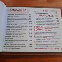 Breakfast menu at Bajo Café - Quinta in Playa Del Carmen
