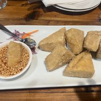 Delicious tofu bites appetizer and only like $6! Nice and thick and fresh  at Srijom's Place Thai Restaurant in Bloomsburg