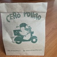 Delivery bag at Cero Pollito - Usaquén in Bogota
