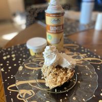 Served with Oatly Ice Cream and Vegan Whipped Topping 🥰🌱✨  at Raised Gluten Free in Arcata