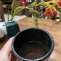 Tea was a bit weird: earthy   at Tara Chay in Hanoi