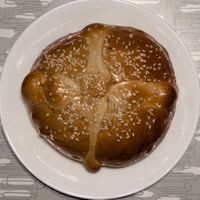sesame seed pan de muerto at La Casa de Mamá - Pop Up in Portland