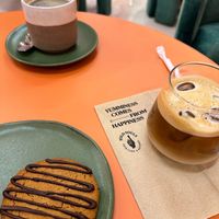 Good iced latte, the cookie was too hard though at Wild Souls - Dubail Mall in Dubai