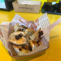 vegan dumplings  at Uncle Wang Dumplings in Rotterdam