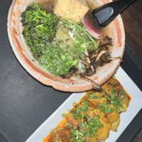 Vegan ramen and gyoza  at Full Steam Dumpling in Santa Cruz