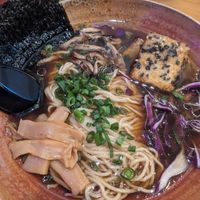 Mushroom shoyu ramen at Full Steam Dumpling in Santa Cruz