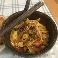 Khao soy curry noodles- so darn good!!! at Morning Glory in Chiang Mai