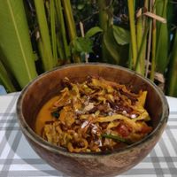 Really tasty vegan khaosoi at Morning Glory in Chiang Mai