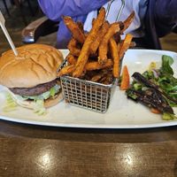 Vegan burger at The Lounge Bar - The Inveraray Inn in Inveraray