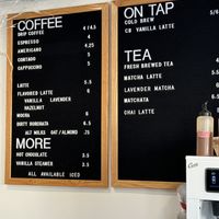 Menu  at Offset Coffee  in Manhattan Beach