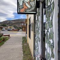 Logo  at Cerveza Rebelion in Chile Chico