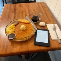 american pancake combo at Cooper's Co-op Cafe in Portland