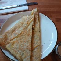 Egg Roti was spicy at Cooper's Co-op Cafe in Portland