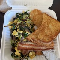 Just egg scramble combo plate  at Cooper's Co-op Cafe in Portland