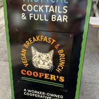   at Cooper's Co-op Cafe in Portland