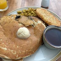 Blueberry pancakes!   at Cooper's Co-op Cafe in Portland