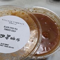 Black eyed pea tomato soup at Village Farmacy  in Poland