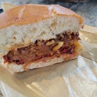 Rodeo burger at Village Farmacy  in Poland
