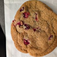 The softest, most delicious cranberry cookie at Village Farmacy  in Poland