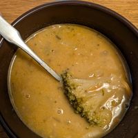 Cream of broccoli soup! at Village Farmacy  in Poland