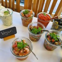 Vegan antipasti at Ristorante Aragosta  in Burscheid