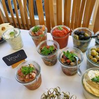 Olives and other starters at Ristorante Aragosta  in Burscheid