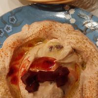 Beetroot hummus at Veggie Lovers  in Paris