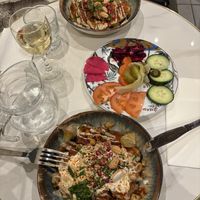 Fateh and Grandpa eggplant 😍  at Veggie Lovers  in Paris