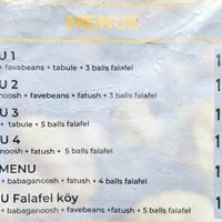Falafel plates at Falafel Köy in Istanbul