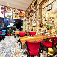Inside at Falafel Köy in Istanbul