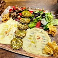Falafel Köy plate at Falafel Köy in Istanbul