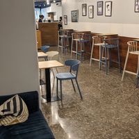 Inside seating in the back at Bubbolitas Barcelona in Barcelona