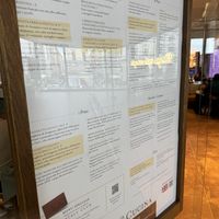 Menu  at Eataly - Termini in Rome