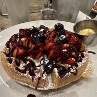 Vegan butter with the wafflee  at Sweet Diner in Milwaukee