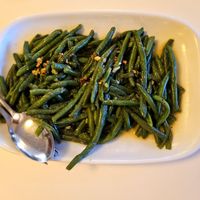 Green beans as a side dish. at Floresta in Fatima
