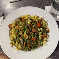 Vegan Pesto Pasta  at Black Woods Grill & Bar in Proctor