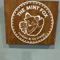 Cute logo  at The Mint Fox Cookies & Ice Cream in Clearwater Beach
