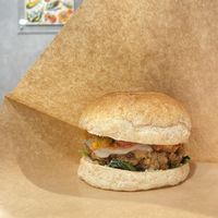   at Veggie Junkies Burger in Kobe