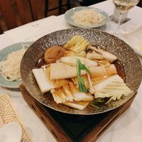 Yuba shabu shabu hotpot   at Sanboh Kan (at Tocen Goshoboh) - 餐房 閑（御所坊） in Kobe